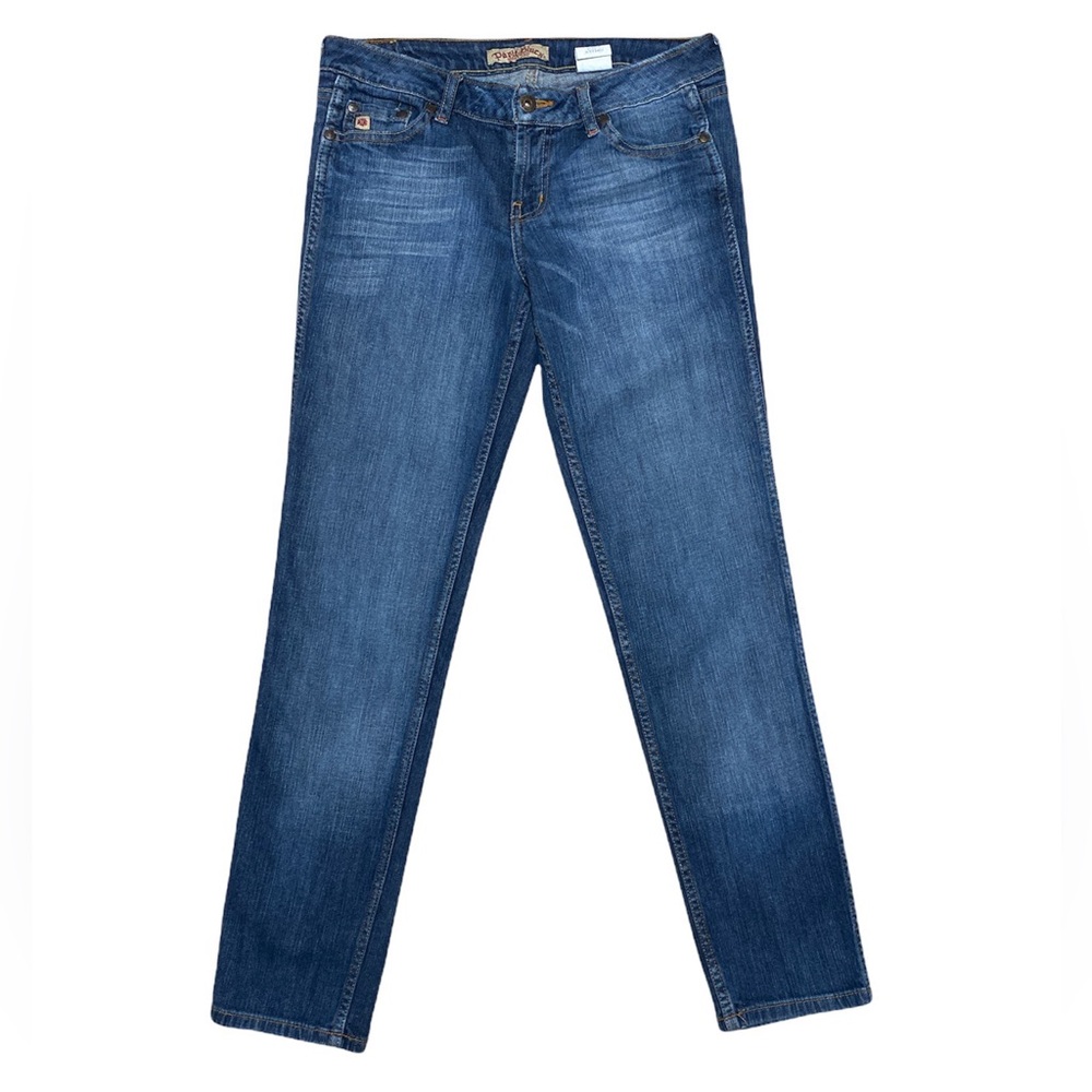 Y2K Paris Blues Low Rise Jeans Women’s 7 Medium Wash Casual Denim Straight Leg